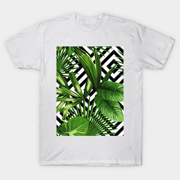 Tropical Jungle Print T-Shirt by NewburyBoutique